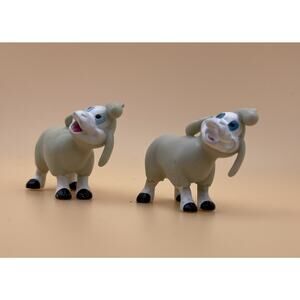 Vtg Disney Mickey Mouse Club House Goat X2 Figure Mini 1.5 Inch Used